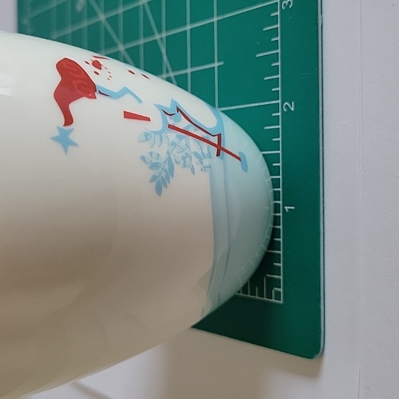 STARBUCKS COFFEE Holiday 2007. Penguin and  Snowman. Color red an light blue. - Picture 7 of 10